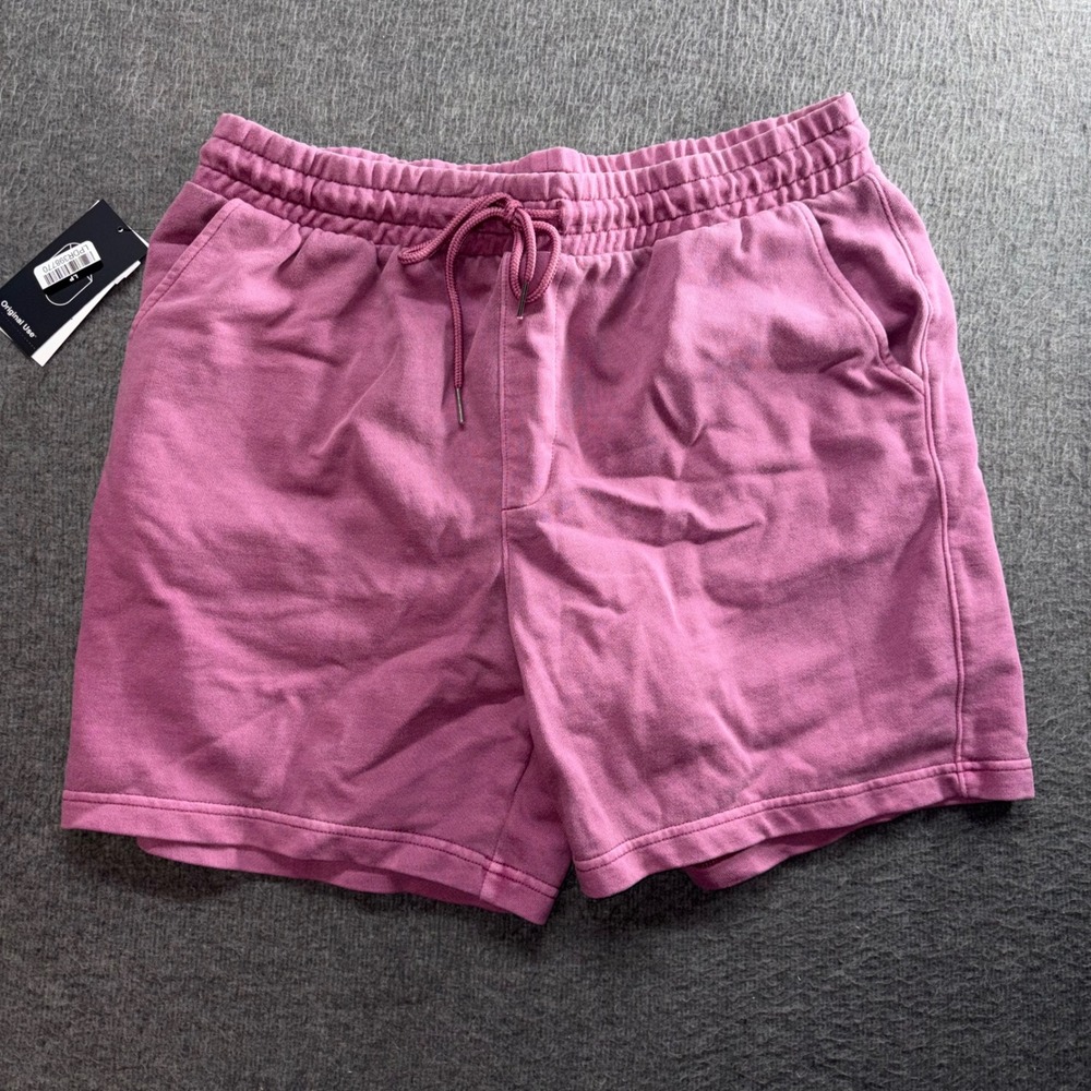 Original Use Mens Knit Cargo Shorts Pink Clover 043 20 1785 Size M NWT
